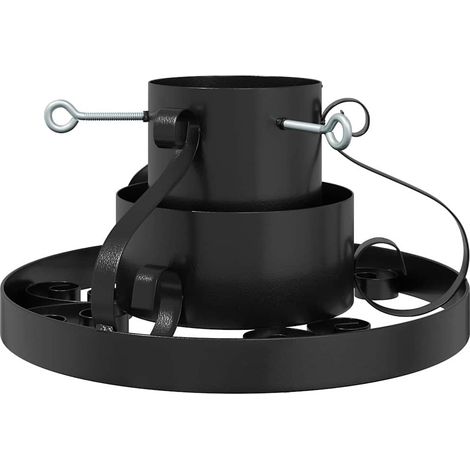 Soporte para Árbol de Navidad Negro 40 x 40 x 21 cm Acero vidaXL