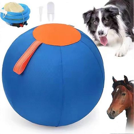 Balle de berger gonflable géante pour chiens, balle de berger géante durable pour l'exercice en extérieur et la stimulation mentale, jouet interactif pour les bordures