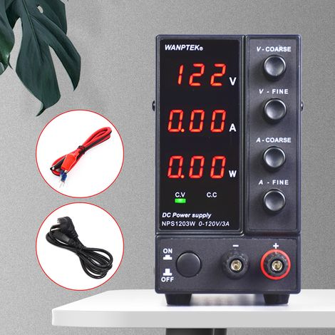 【Maison connectée】Alimentation DC (0-30 V, 0-6 A) réglable, alimentation à découpage, Alimentation de Banc de Laboratoire Variable (1/5)