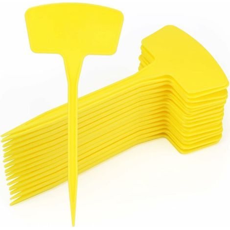 30 pièces 26.5 cm Grande Plante Étiquette en Plastique ,Jardin Étiquettes Marqueurs Nom de la, Plante Étiquettes Étanche Étiquette plante Haute Plein Air,Jaune (1/4)