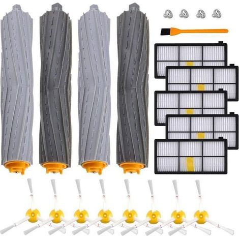 YMYNY iRobot Accessoires pour 960 980 895 880 870 871 etc, Kit de Pièces de Rechange Brosse 800/900 Séries pour Aspirateur iRobot Roomba de (5+8+4) Ultra-Faible Prix (1/5)