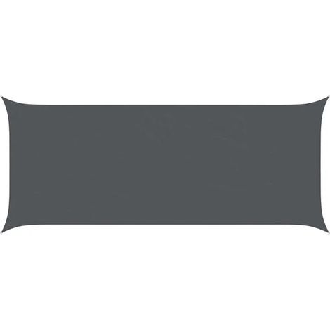 Voile d'ombre Anthracite 6 x 2,5 m 100 % polyester Oxford (1/2)