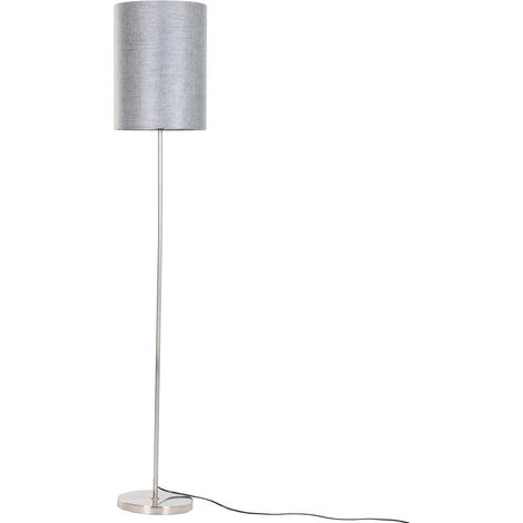 Lampara Pie Poliester Metal 30X30X160 Gris (1/5)