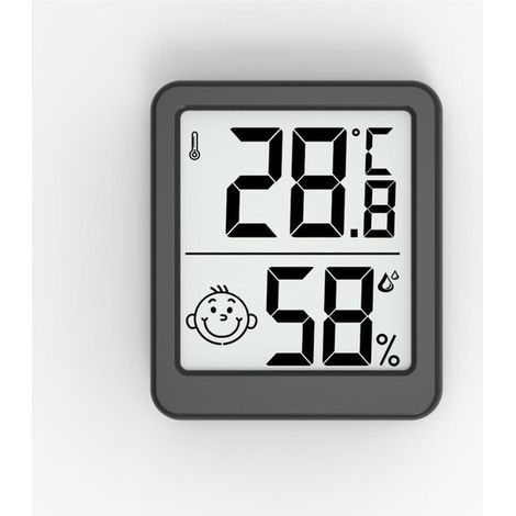 Thermomètre numérique haute précision, thermomètre d'intérieur, hygromètre, indicateur d'humidité avec grand écran et thermomètre, idéal pour surveiller la température à la maison et dans la chambre d (1/5)