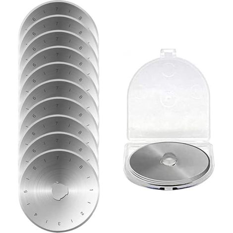 Lame Rotative Lames de Cutter Rotatif 60mm Lames de Rechange pour Cutter pour Coupe de Cuir Tissu Papier Bricolage (1/5)