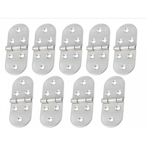 SHINING HOUSE Juego de 9 bisagras de acero laminado en frío para puertas corredizas, bisagras para puertas de barcos, mesas plegables, trampillas y ventanas, fáciles y resistentes de montar (1/4)