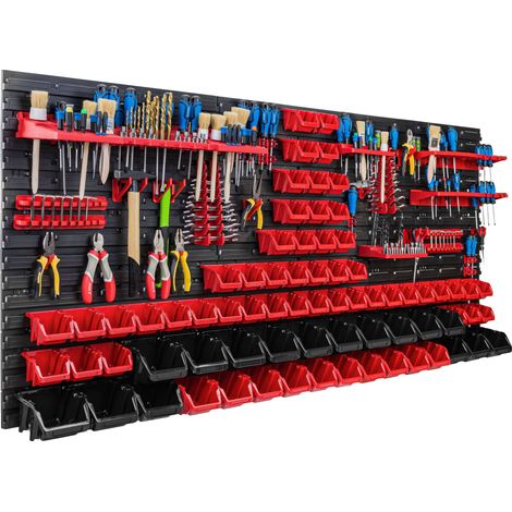Pannello portautensili 172x78 cm, scaffale per officina/garage (1/5)