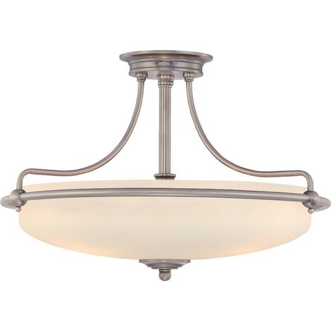 Elstead Griffin - 4 Light Semi Flush Deckenleuchte Chrom poliert, E27 (1/4)