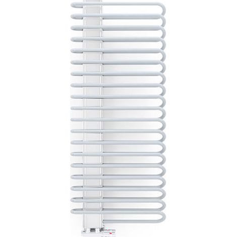 Heizkörper für Warmwasser, weiß, 1200 mm hoch und 400 mm breit - 580 Watt - MIC1200/400YLBK (1/5)
