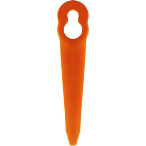 100 lames orange L90 pour tondeuses Einhell, Bosch et CMI - Lames en plastique (1/5)