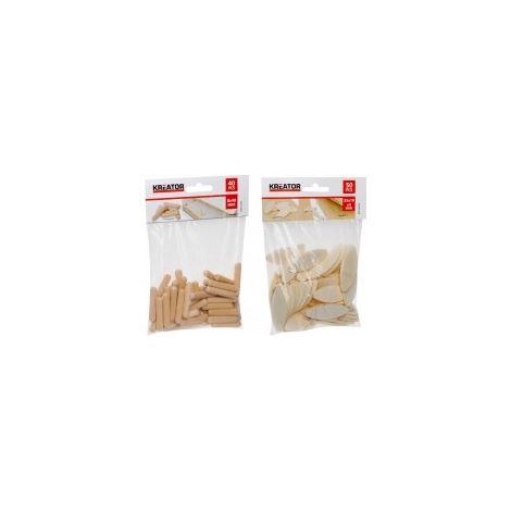KREATOR Lot de 30 tourillons bois Ø 10x40mm (1/2)