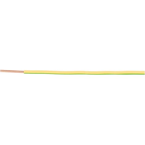 Cavo di installazione H07V-U (DY) 1.5 giallo-verde /100m/
