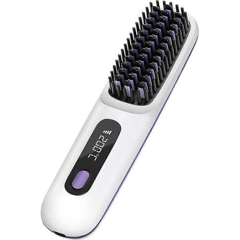 Tragbare kabellose Haarglätterbürste mit LED-Anzeige