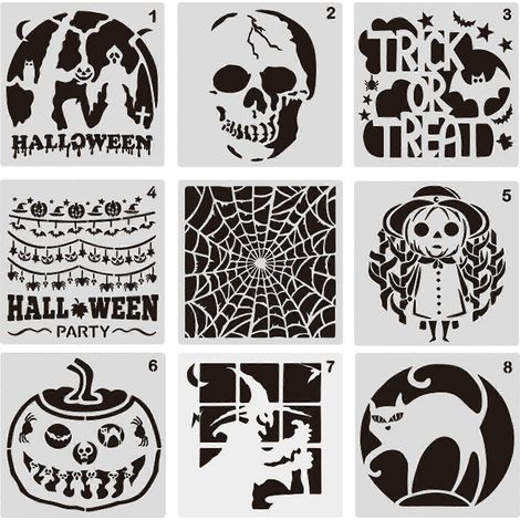 Halloween-Stanzformen, Ausstanzformen, Weihnachtskarten-Stanzformen, Geschenk-Stanzformen, Hohlschablonen