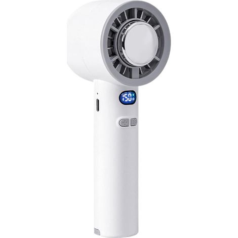 Ventilatore portatile,Potente ventilatore portatile di piccole dimensioni,Raffrescatore d'aria regolabile a batteria con schermo LED per uomini (1/2)