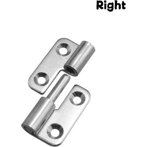 Charnière amovible à joint coulissant (40 x 30 x 1,5 mm) pour porte démontable, en acier inoxydable, avec système de levage et de retrait du drapeau. Charnière robuste à charnières pivotantes gauche e (1/5)