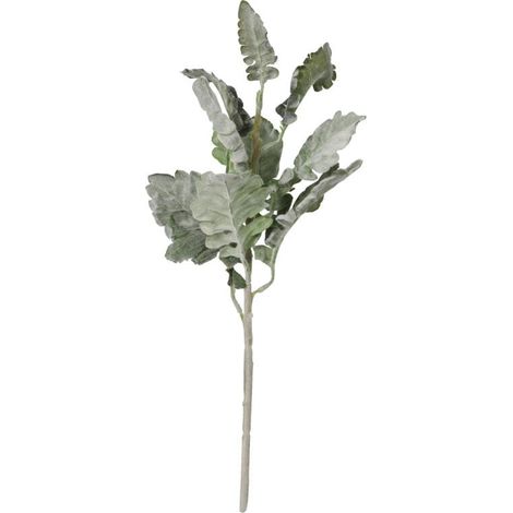 Ramo di foglie artificiali effetto muschio, 45 cm, verde (1/3)