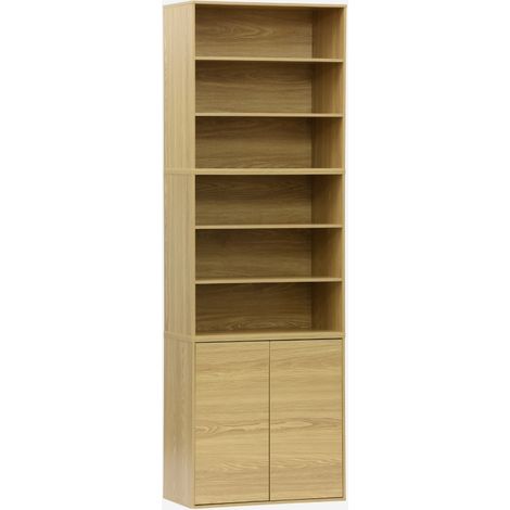 Libreria modulare con 2 ante e 5 livelli