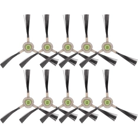(10 pièces) Brosse latérale pour Lefant M1, M320, M310, M210B M213S M210S M210 M213 OKP K2 K3 K3A K4 K5, kit de brosse latérale pour aspirateur robot, accessoire de brosses latérales de remplacement (1/5)