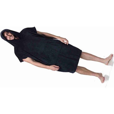Peignoir de bain à séchage rapide, cape polaire, peignoir de surf et de plongée à capuche, serviette de bain, poncho de plage, peignoir d'intérieur chaud et coupe-vent pour hommes et femmes (1/4)