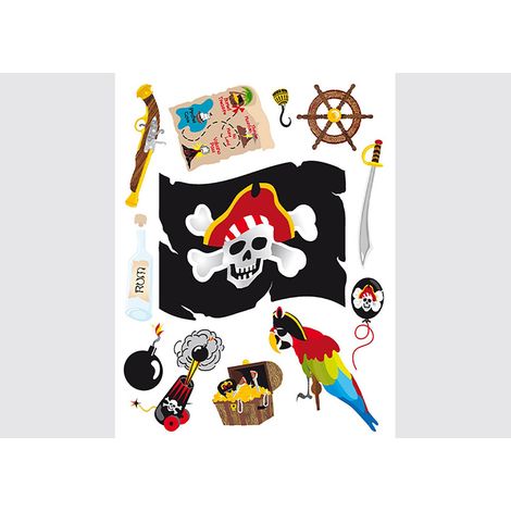 Stickers - Pirates - 1 planche 65x85 cm (1/5)