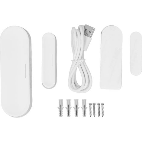 Capteur porte et fenêtre Z-Wave 868.4MHz, détection anti-sabotage, notification instantanée via application, alimentation USB ou batterie, installation adhésive facile (1/5)