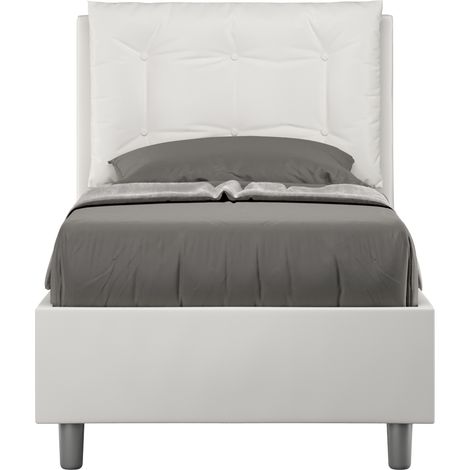 Letto Singolo 80x200 cm Senza Rete Annalisa Bianco (1/5)