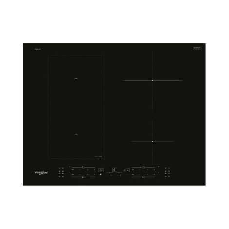 Whirlpool – Plaque induction 4 foyers 7200W – FlexiCook avec 6ème Sens – Commandes tactiles – Revêtement iXelium facile à nettoyer
