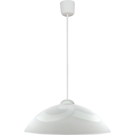 Suspension Candellux Monti Ø30 verre sablé blanc E27 (1/3)