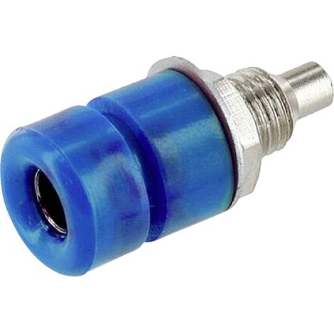 econ connect TB40BL Laborbuchse Buchse, Einbau Stift-Ø: 4 mm Blau 1 St. Bulk (1/2)