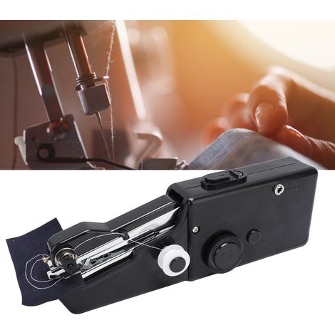Mini machine à coudre électrique portable et intelligente, idéale pour la maison et les voyages. Veuillez préciser dans les notes de commande que vous souhaitez une boîte en papier kraft noir. (1/5)