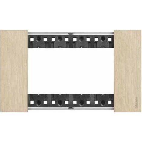 Placca 4P Oro Living Now ( Bticino Cod. Ka4804Zw ) (1/4)
