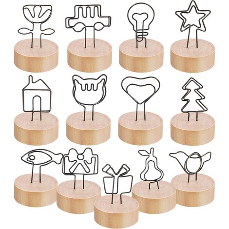 Heart Shaped Metal Memo Holders Made of Iron Elegant Memo (1/5)