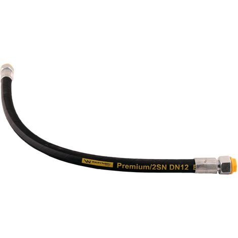 Flexible hydraulique 275 bar, filetage M22x1,5 droit, longueur 630 mm, DN12-2SN (AA-13-630 P11P11), 27,5 MPa, Waryński