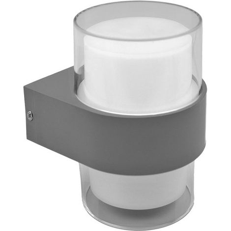 Applique da esterno LED “Beira” (8W 3000K 500lm) IP44 13,5x9,4x10,5cm colore grigio