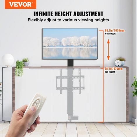 Support Tv Télévisions 66 à 127 cm Pied Tv Universel Téléviseur LCD/LED/Plasma Incurvés Hauteur Réglable 94,5-164,5 cm Charge Maxim… (1/5)