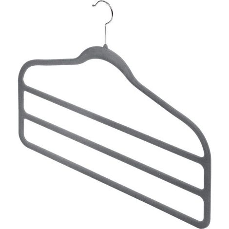 Set de 2 grucias para pantalones Domopak Living gris 45x37x1,5