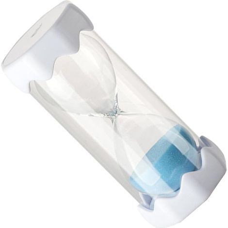 Sablier Minuteur pour Garçon et Filles en Verre Bleu, Léger Sûr