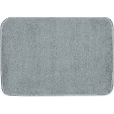 Tapis De Bain Antidérapant Gris 100X60 Cm  Fresia