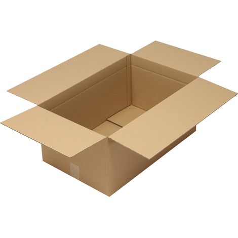 Faltkarton 1-wellig Höhenrillung Maße 350x300x250mm Qualität 1.20 B braun braun (1/2)