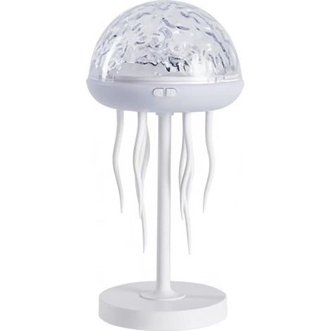 Lámpara de medusas: proyector de medusas con efecto de olas oceánicas，lámpara ambiental USB con medusas y tentáculos danzantes