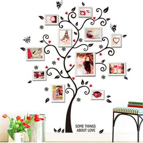 Abnehmbare PVC-Fotobaum-Wandaufkleber – Kreative Wanddekoration für Zuhause (1/2)