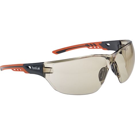 Lunettes de protection Bolle NESS+, Marron, Polycarbonate anti-buée, Résistant aux rayures ( Prix pour 1 )