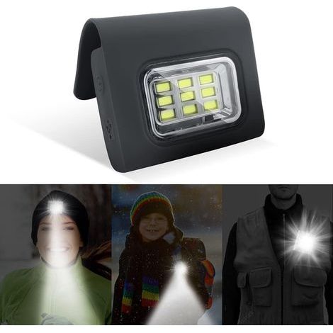 Powerful USB Rechargeable Magnetic Clip LED Headlamp - Waterproof - For Jogging, Running, Hiking - For Men, Women, and Children (1/5)
