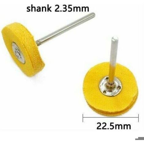 Roues De Polissage - Tige 2 35 Mm - Pour Outils Rotatifs Et Perceuses Manuelles - Lot De 20 (1/2)