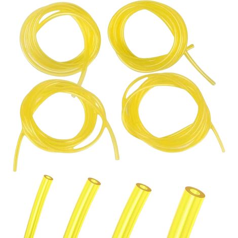 Durite Essence, Tuyau Durite d'Essence, Tuyaux d'Essence, Tuyaux de Carburant pour Tronçonneuse, 4 Tailles (Φ de 3 x 6 mm, 3 x 5 mm, 2.5 x 5 mm, 2 x 3.5 mm) pour Rechange pour Machines, Flexible (1/5)
