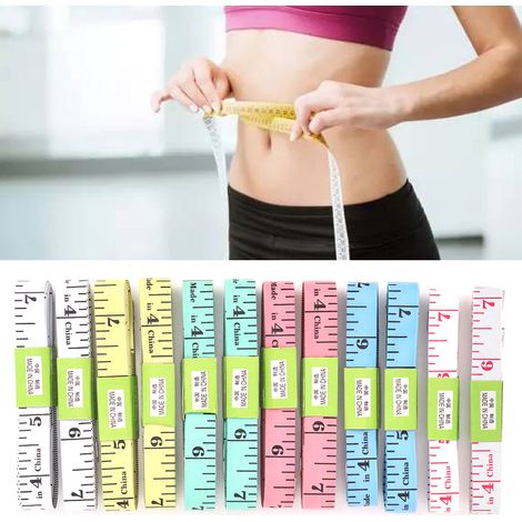 Ruban de mesure souple 150 cm - 12 pièces pour couture et tailleur - Mètre ruban plat (1/5)
