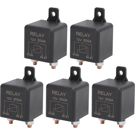 Relais de Charge divisé 12V, démarreur de voiture robuste à 4 bornes, 200A, marche/arrêt pour système de Circuit 12VDC (1/5)