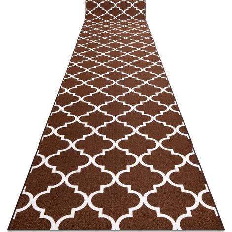 Läufer Antirutsch TRELLIS braun 90 cm30351 brown 90x300 cm