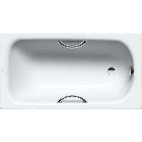 Kaldewei Advantage - Badewanne Saniform Plus Star 330, 140x70 cm, mit Grifflöchern, Perl-Effekt, weiß 133000013001 (1/3)
